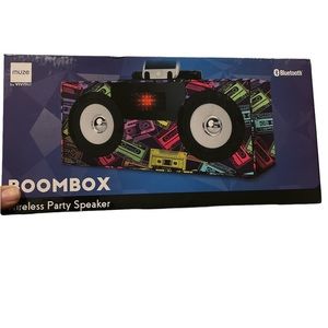 NEW Vivitar Bluetooth Wireless Boombox Speaker‎ LED Lights Rechargeable Battery